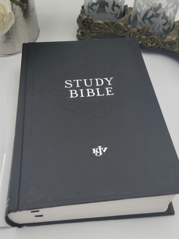 KJV Study Bible-Hardcover-Black