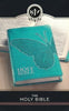 KJV Gift & Award Bible--soft leather-look, teal