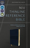 NIV Thinline Reference Bible, Comfort Print--soft leather-look, navy Indexed