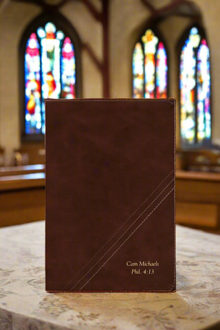 NKJV Word Study Reference Bible, Comfort Print--soft leather-look, brown (Indexed)