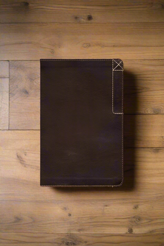 Every Man's Bible/Large Print (Deluxe Explorer Edition)-Rustic Brown LeatherLike-NLT