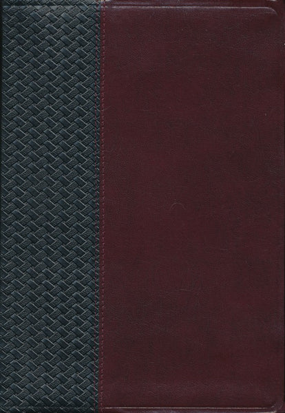 The NIV Scofield Study Bible III (1984), bonded leather basketweave, black/burgundy--indexed
