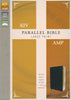 KJV/Amplified Parallel Bible/Large Print-Black Bonded Leather Two Bible Versions Together For Study And Comparison