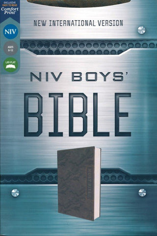 NIV Boys' Bible-soft leather-look, brown camo Indexed