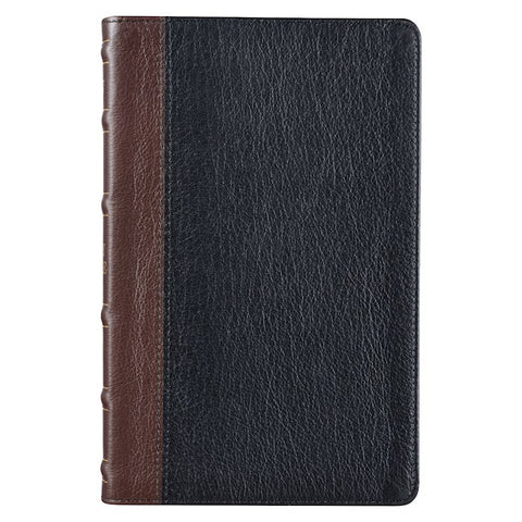 KJV Deluxe Gift Bible-Burgundy/Black LuxLeather