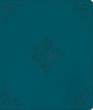 ESV Journaling Bible-Deep Teal, Fleur-De-Lis Design TruTone