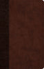 ESV Large Print Thinline Reference Bible-Brown/Walnut Timeless Design Tru Tone