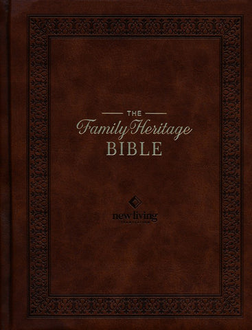 NLT Family Heritage Bible-Brown Hardcover