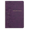 KJV Large Print Thinline Bible-Purple Faux Leather Indexed