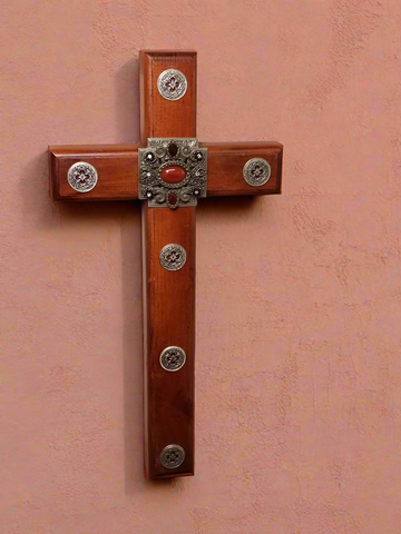 The Mission Wooden Wall Cross 24"