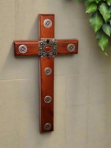 The Mission Wooden Wall Cross 24"