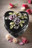 Delicate Heart Shaped Trinket Box