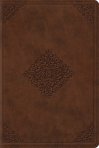 ESV Study Bible/Personal Size-Saddle Ornament Design TruTone