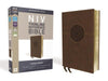 NIV Thinline Reference Bible Large Print Brown LeatherSoft