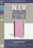 NIV Thinline Reference Bible Large Print Pink/Brown LIMITED QUANTITIES AVAILABLE