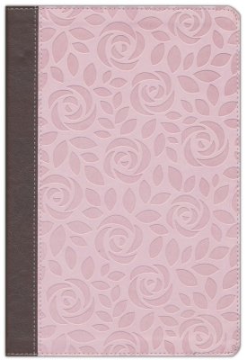 NIV Thinline Reference Bible Large Print Pink/Brown LIMITED QUANTITIES AVAILABLE