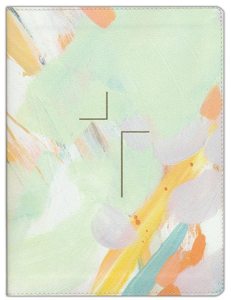 ESV The Jesus Bible -soft leather-look, multi-color/teal