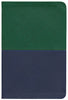 Spanish RVR 1960-NKJV, Piel Italiana Azul y Verde (RVR 1960-NKJV Bilingual Bible, Leathersoft Blue & Green)