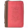 I know the plans in pink and brown Jeremiah 29:11 Bible Cover