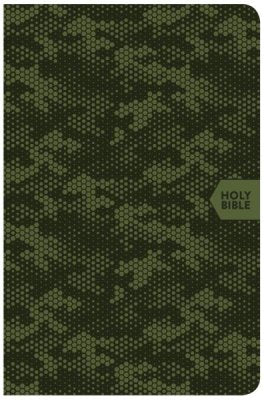 CSB Green Camouflage Soft Leather-Look On-The-Go Compact Bible, WAS 29.99 NOW--- Limited Quantities Available