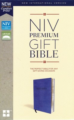 NIV Gift Bible (Comfort Print) - Navy Leathersoft-2 Choices-Indexed or Non-Indexed