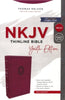 NKJV Thinline Bible/Youth Edition (Comfort Print)-Berry Leathersoft Lion