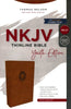 NKJV Thinline Bible/Youth Edition (Comfort Print) - Brown Leathersoft Lion