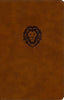 NKJV Thinline Bible/Youth Edition (Comfort Print) - Brown Leathersoft Lion