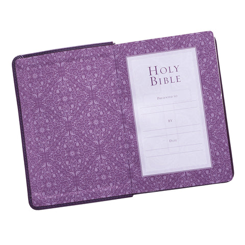 KJV Large Print Compact Bible Purple