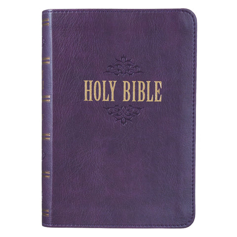 KJV Large Print Compact Bible Purple