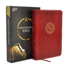 CSB Firefighter's Compact Bible, Burgundy LeatherTouch