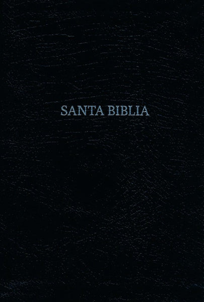 Spanish Biblia RVR 1960 Letra Grande Tam. Manual Ref. Piel Fab. Negra Ind.