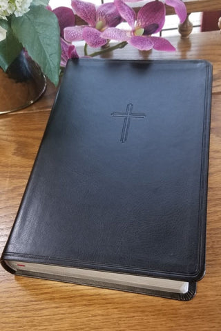 KJV Everyday Large Print Study Bible Charcoal