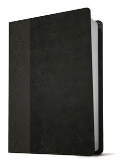 NLT Giant Print Personal-Size Bible, Filament Enabled Edition--soft leather-look, black/onyx