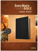 NIV Every Man's Personal Bible Large Print, Black - Deluxe Edition, Genuine Leather LIMITED QUANTITIES AVAILABLE