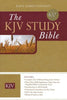 KJV Study Bible-Burgundy Genuine Bonded Leather