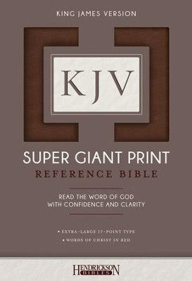 KJV Reference Bible Giant Print Brown
