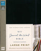 NIV Journal The Word Bible/Large Print-Black Hardcover