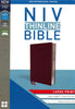 NIV Thinline Bible/Large Print (Comfort Print)-Burgundy Bonded Leather LIMITED QUANTITIES AVAILABLE