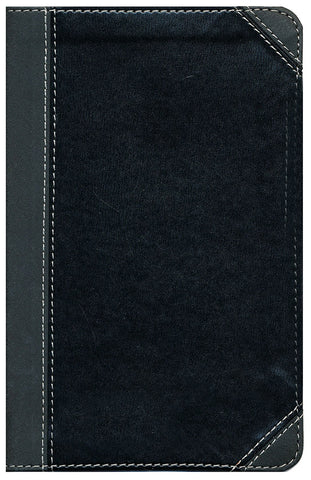 NIV Thinline Bible Large Print (Comfort Print) Black and Gray, Imitation Leather