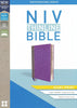 NIV Thinline Bible Giant Print Gray and Purple Imitation Leather