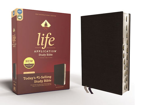 NIV Life Application Study Bible (Third Edition)-Black Bonded Leather Indexed Third Edition LIMITED QUANTITIES AVAILABLE