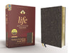 NIV Life Application Study Bible, Third Edition-Bonded Leather, Navy Floral
