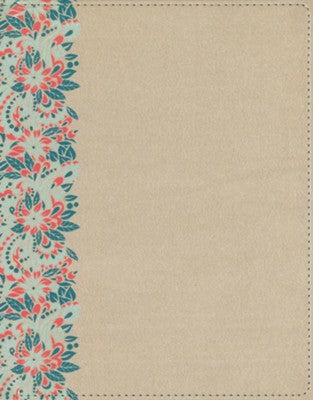 NIV Beautiful Word Bible (Updated Edition)-Gold/Floral Leathersoft 600+ Full-Color Illustrated Verses -- LIMITED QUANITIES AVAILABLE