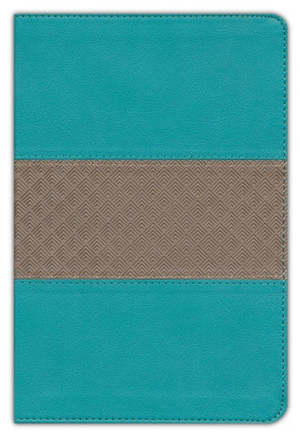 NIV Giant Print Compact Bible (Comfort Print)-Teal Leathersoft