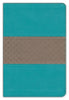 NIV Giant Print Compact Bible (Comfort Print)-Teal Leathersoft
