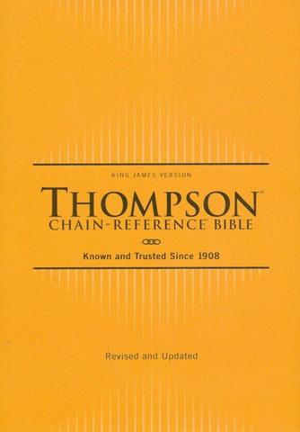 KJV Thompson Chain-Reference Bible (Comfort Print)-Yellow Gold Hardcover