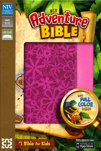 NIV Adventure Bible-Raspberry Pink Floral
