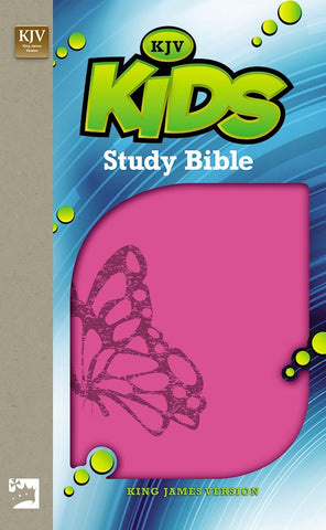 KJV Kids Study Bible-Pink Butterfly