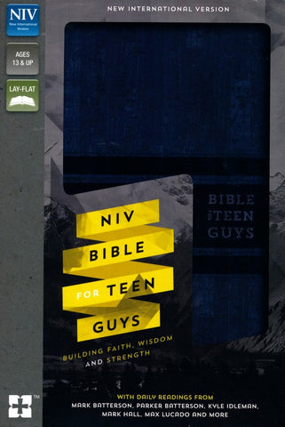 NIV Bible For Teen Guys-Blue Duo-Tone